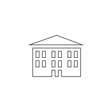 hikaye evi simgesi vektörü