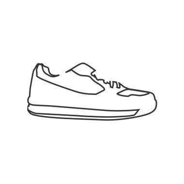 spor ayakkabısı ikonu vektör illüstrasyon eps10