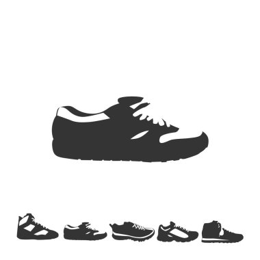 spor ayakkabısı ikonu vektör illüstrasyon eps10
