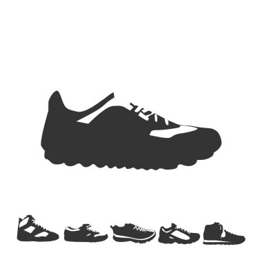 spor ayakkabısı ikonu vektör illüstrasyon eps10
