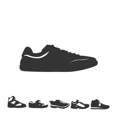 spor ayakkabısı ikonu vektör illüstrasyon eps10