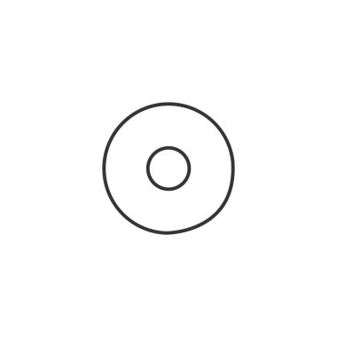 Web sitesi ve grafik tasarımı için disk ikonu vektör illüstrasyonu