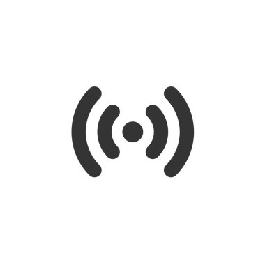 Web sitesi ve grafik tasarımı için wifi simgesi çizimi