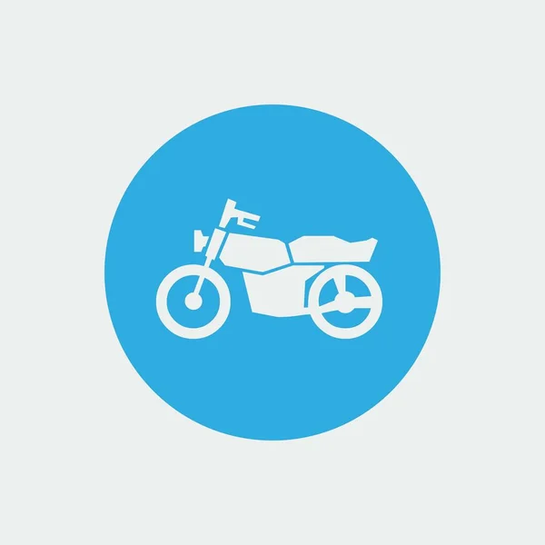 Векторный Серый Цвет Иконки Мотоцикла Сайта Графического Дизайна — стоковый вектор