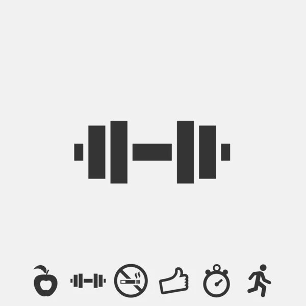 Dumbbell Icon Vector Illustration Sign Eps10 — 图库矢量图片