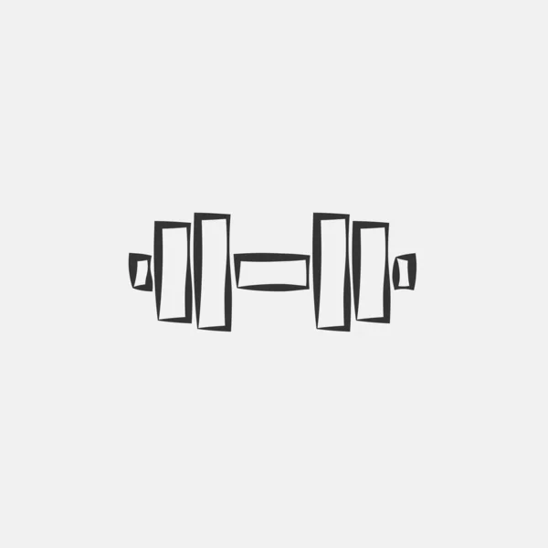 Dumbbell Icon Vector Illustration Sign Eps10 — Image vectorielle