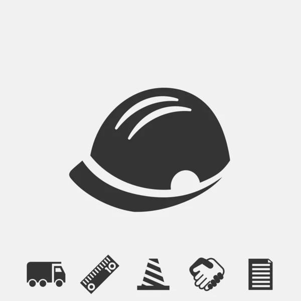 Hard Hat Icon Vector Illustration Sign Eps10 — Stock Vector