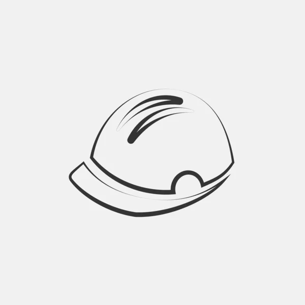 Hard Hat Icon Vector Illustration Sign Eps10 Eps10 — Vettoriale Stock