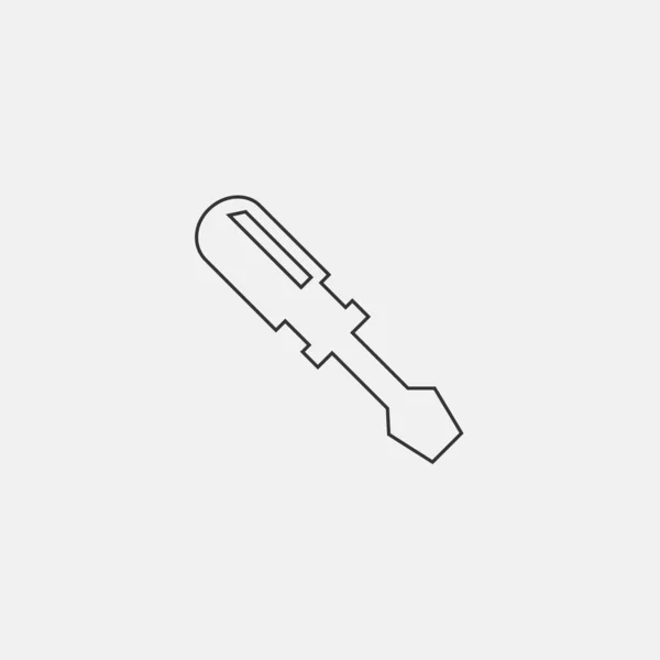 Screw Driver Icon Vector Illustration Sign Eps10 —  Vetores de Stock