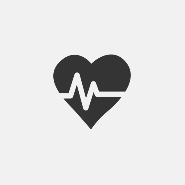 Beating Heart Icon Vector Illustration Sign Eps10 — Stockový vektor