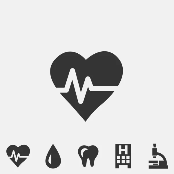 Beating Heart Icon Vector Illustration Sign Eps10 — Stockový vektor