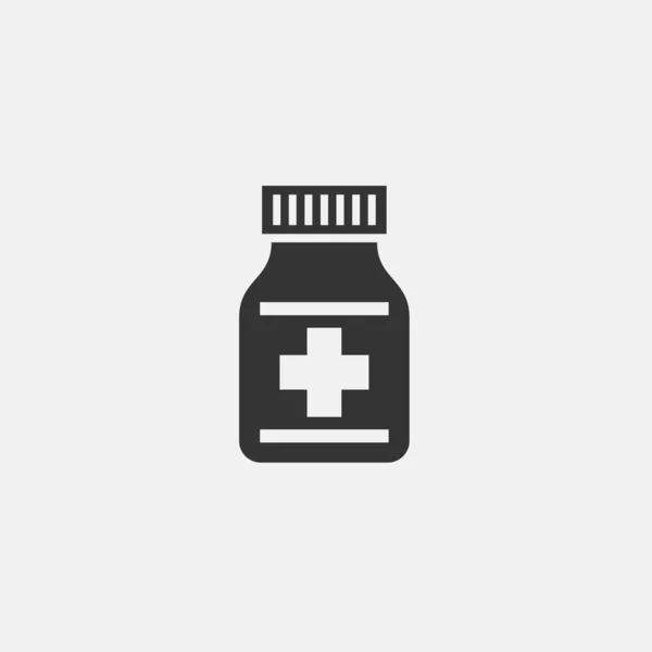 Medicine Bottle Icon Vector Illustration Sign Eps10 — Stockvektor