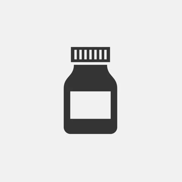 Medicine Bottle Icon Vector Illustration Sign Eps10 — Stock Vector