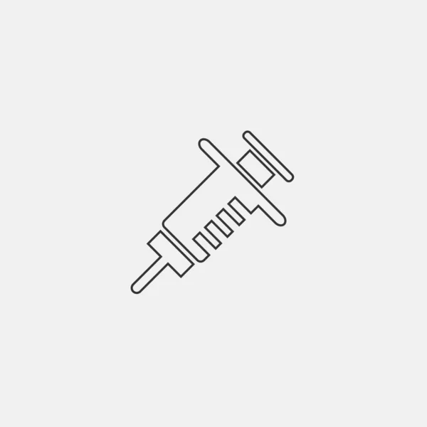 Syringe Icon Vector Illustration Sign Eps10 —  Vetores de Stock