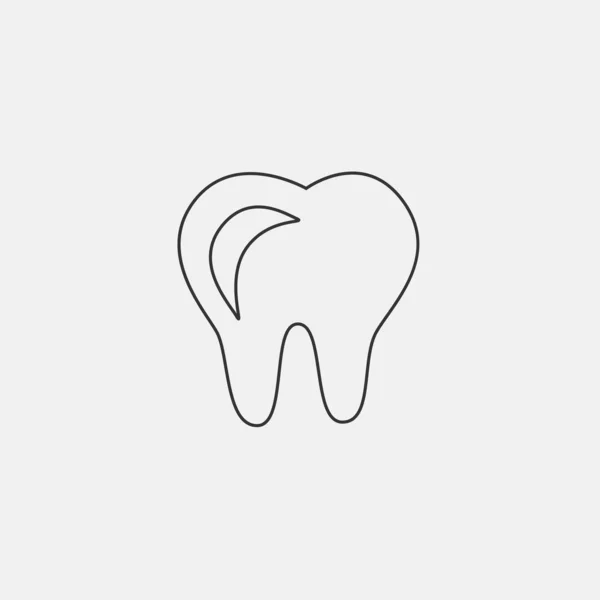 Tooth Icon Vector Illustration Sign Eps10 — стоковый вектор