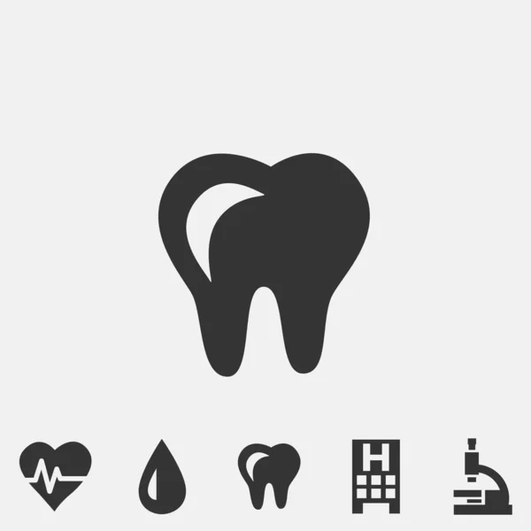Tooth Icon Vector Illustration Sign Eps10 — стоковый вектор