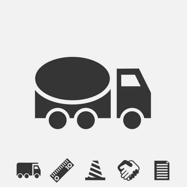 Mixer Truck Icon Vector Illustration Sign Eps10 — Stockvector