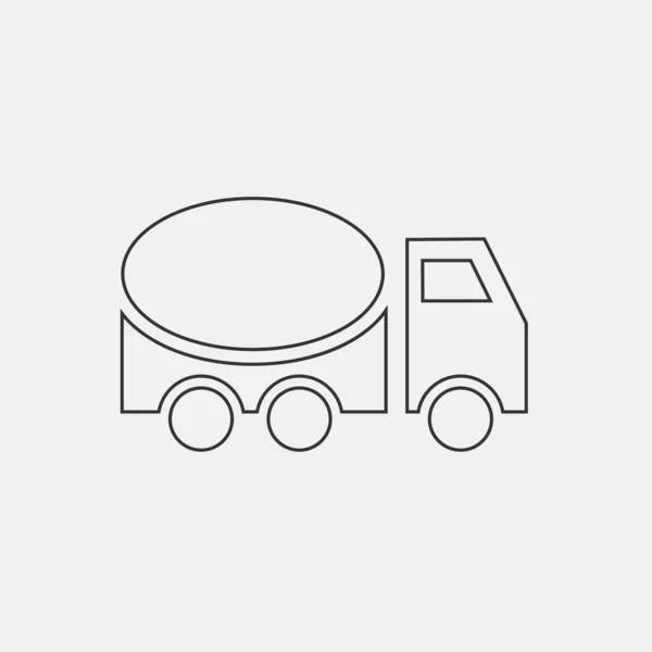 Mixer Truck Icon Vector Illustration Sign Eps10 — Stockvector