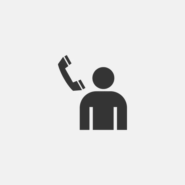 Customer Service Icon Vector Illustration Symbol Eps Grey — Image vectorielle
