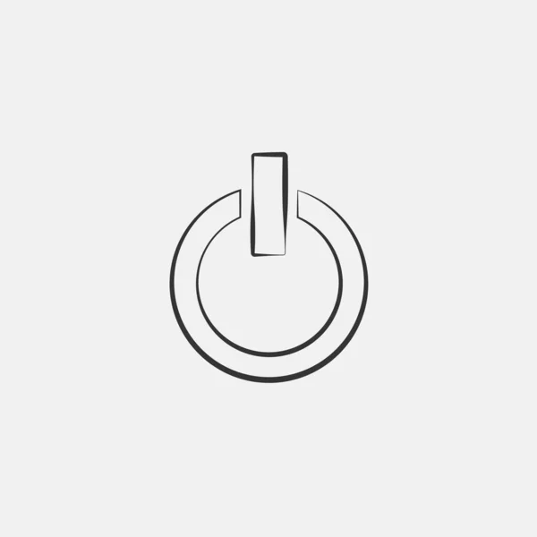 Button Icon Vector Illustration Symbol Eps Grey — ストックベクタ