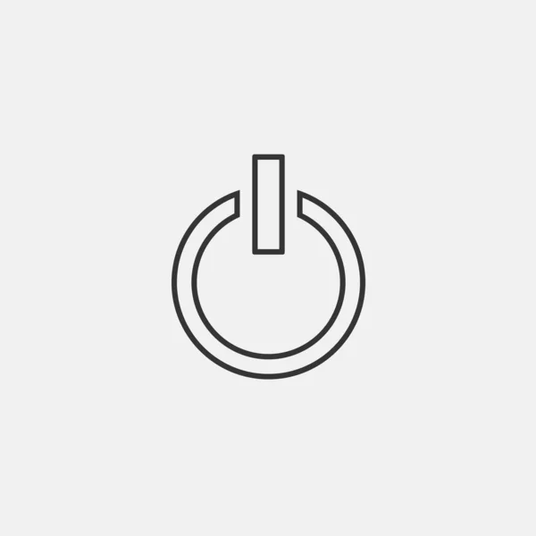 Button Icon Vector Illustration Symbol Eps Grey — Stok Vektör