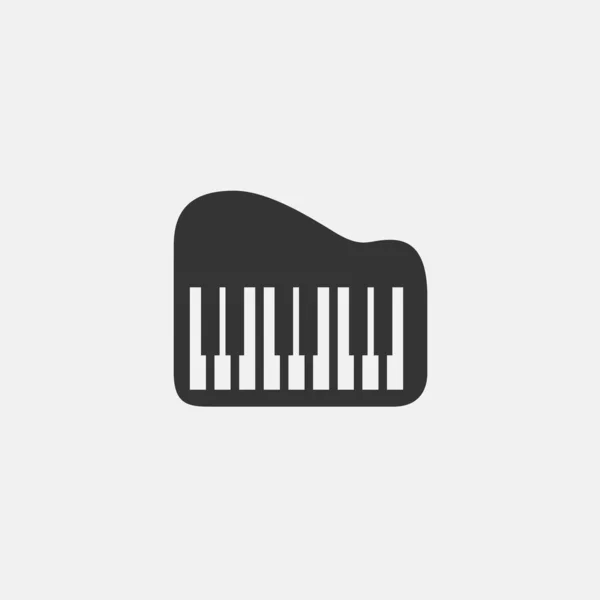 Piano Icon Vector Illustration Symbol Eps Grey — Archivo Imágenes Vectoriales