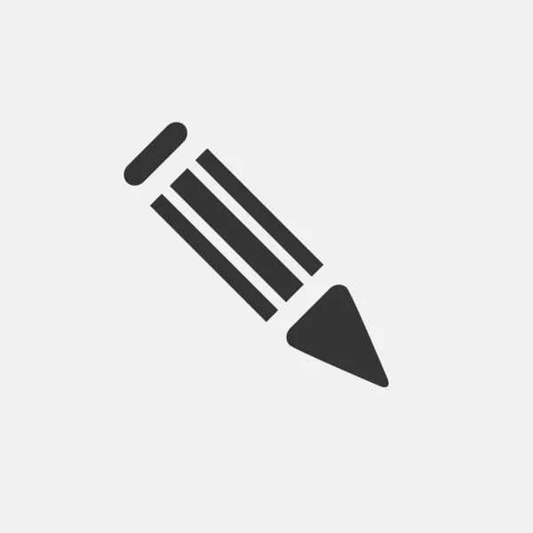 Pencil Icon Vector Illustration Symbol Eps Grey — Archivo Imágenes Vectoriales