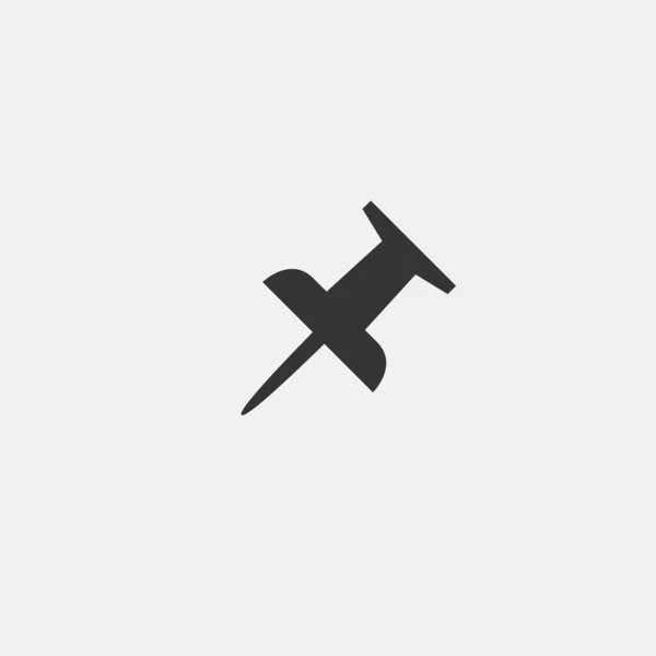 Дошка Штифт Значок Векторна Ілюстрація Символ Eps Сірий — стоковий вектор