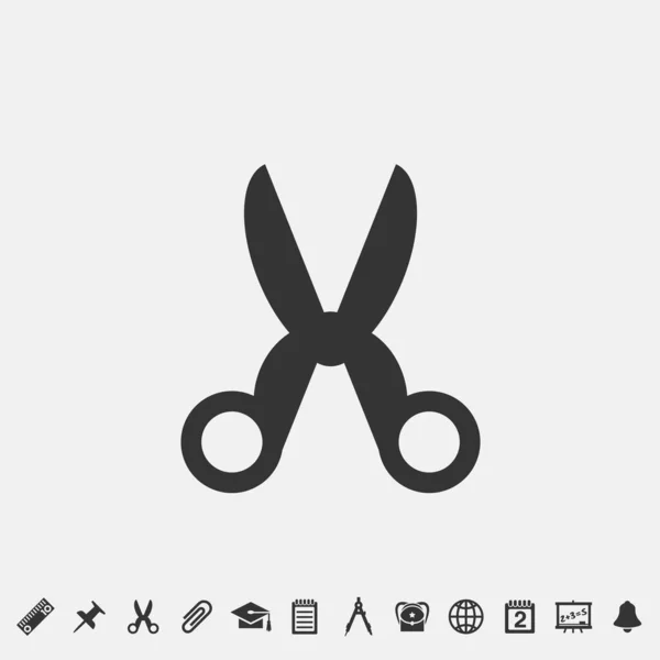 Scissors Icon Vector Illustration Symbol Eps Grey — Stockový vektor
