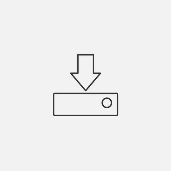 Symbol Vektor Illustration Symbol Herunterladen — Stockvektor