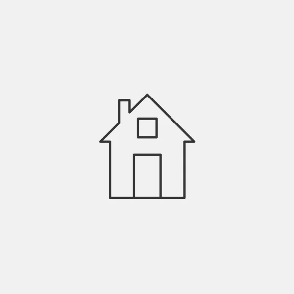 家のアイコンベクトル図記号 — ストックベクタ
