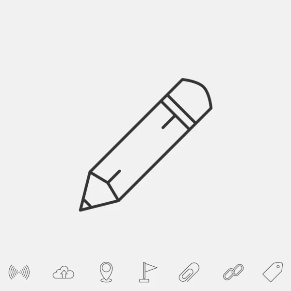 Bleistift Symbol Vektor Illustration Symbol — Stockvektor