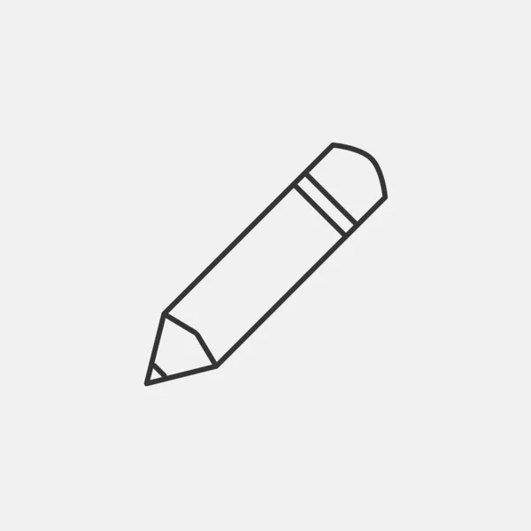 Crayon Icône Vectoriel Illustration Symbole — Image vectorielle