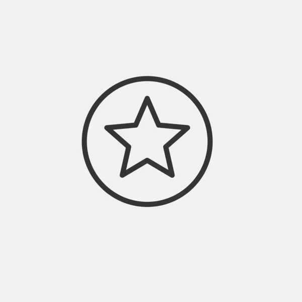 Simbolo Illustrazione Vettoriale Icona Stella — Vettoriale Stock