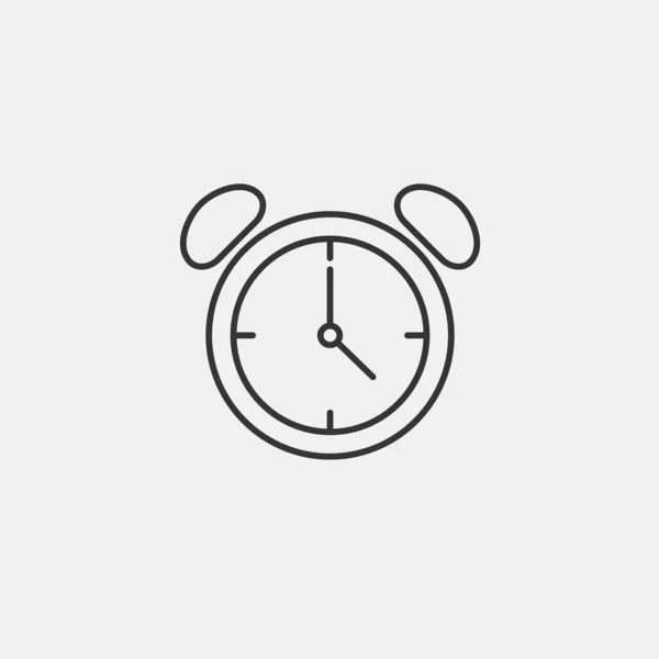 Reloj Despertador Icono Vector Ilustración Para Sitio Web Diseño Gráfico — Vector de stock