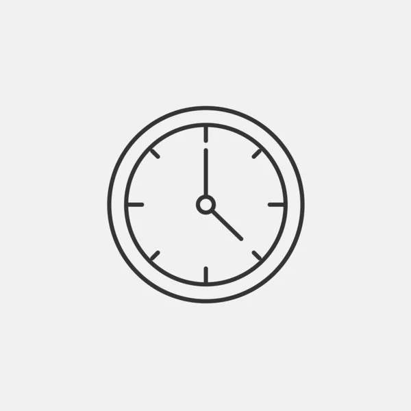 Icono Del Reloj Ilustración Vectorial Para Sitio Web Diseño Gráfico — Archivo Imágenes Vectoriales