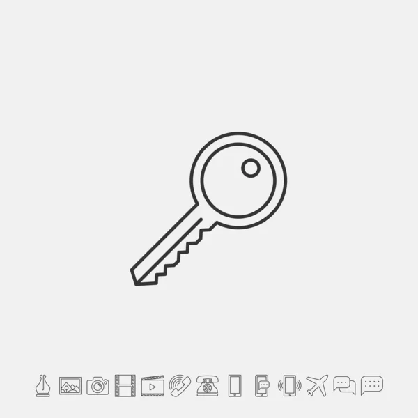 Key Icon Vector Illustratie Voor Website Grafisch Ontwerp — Stockvector