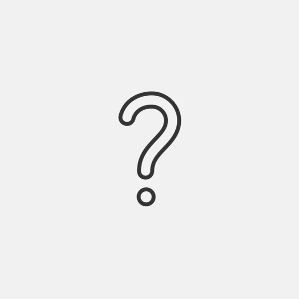 Question Mark Icon Vector Illustration Website Graphic Design — Stock Vector