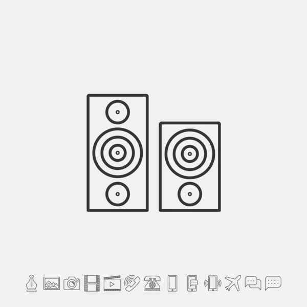 Lautsprecher Icon Vektor Illustration Für Website Und Grafikdesign — Stockvektor
