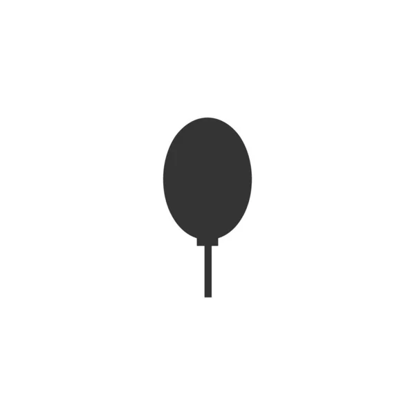 气球图标矢量固体灰色 — 图库矢量图片