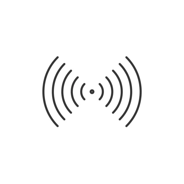 Wifi simgesi vektörü katı gri