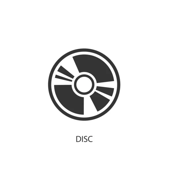 Disc Iocn Vektor Illustration Für Grafikdesign Und Webseiten — Stockvektor