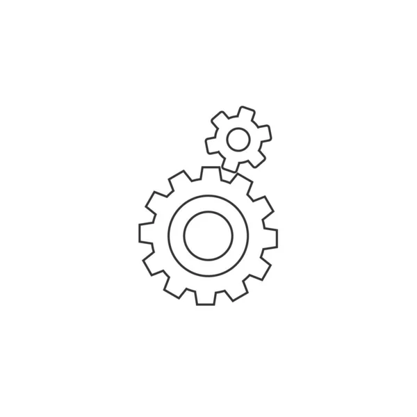 Gear Icon Vector Illustration Graphic Design Websites — Stock Vector