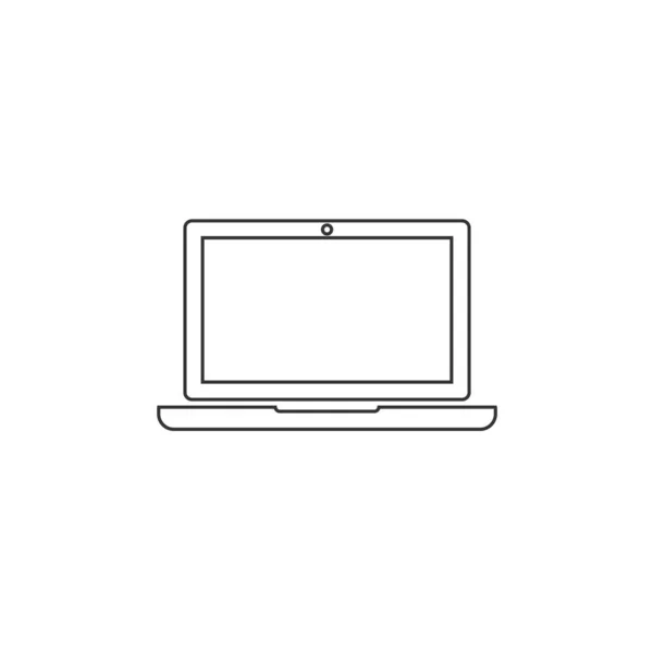 Laptop Icon Vektor Illustration Für Grafikdesign Und Webseiten — Stockvektor