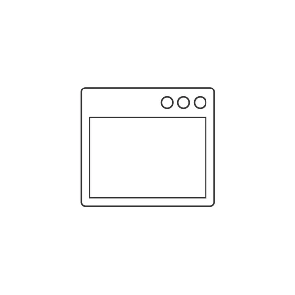 Webová Stránka Ikona Vektorové Ilustrace Pro Grafický Design Webové Stránky — Stockový vektor