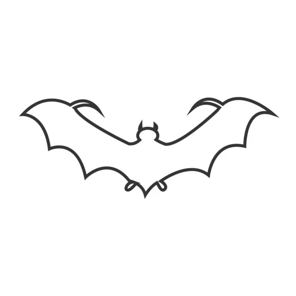 Simple Vector Bat Icon — Vettoriale Stock