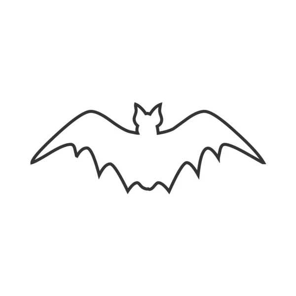 Simple Vector Bat Icon — Vector de stock