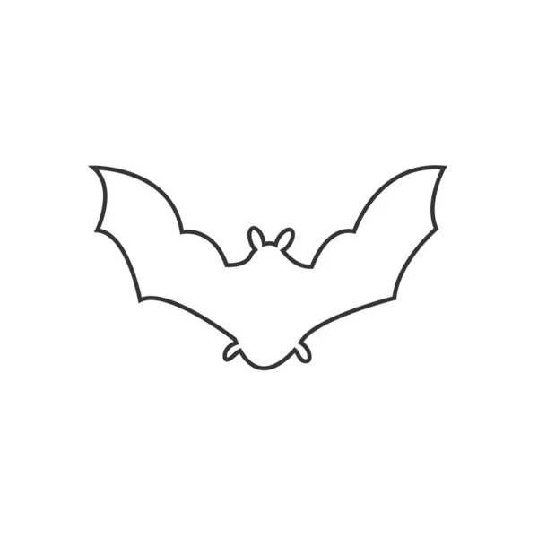 Simple Vector Bat Icon — Vetor de Stock