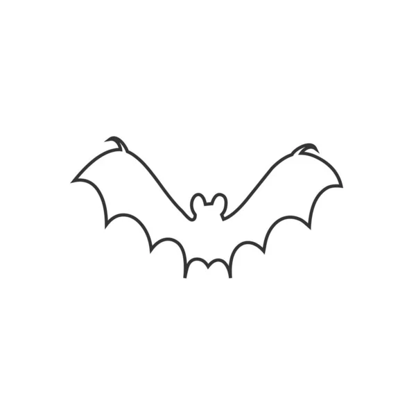 Simple Vector Bat Icon — 图库矢量图片