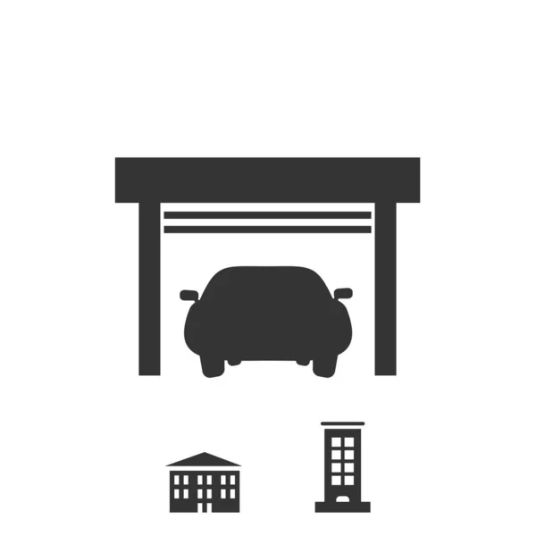 Simple Vector Garage Icon Vector — Stock Vector